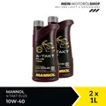 Produktbild: Mannol MN7202 4-Takt Plus 10W-40 Motorradöl JASO MA API SL 2x1 Liter = 2 Liter