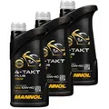 Produktbild: 3x1 Liter MANNOL 4-Takt Plus 10W-40 Motoröl Motorradöl Bike Oil JASO MA/MA2