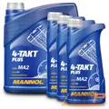 Produktbild: MANNOL 7 L LITER 4-TAKT PLUS MOTORÖL MOTOR-ÖL MOTOREN-ÖL