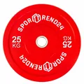 Produktbild: Bumper Plate 25kg | Hantelscheibe Gewichtsscheibe Gewichtscheibe Olympia 50mm