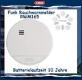 Produktbild: ABUS Funk Rauchwarnmelder RWM165 Rauchmelder mit 10 Jahres Batterie 73412