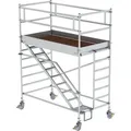 Produktbild: Rollgerüst 1,35 x 2,45 m mit Schrägaufstieg Plattformhöhe 2,35 m - 167110 - Günzburger Steigtechnik