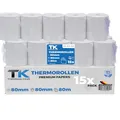 Produktbild: THERMALKING Thermorollen 80mm x 80mm x 12mm [für Bondrucker wie Epson, IBM & co.] - Bonrollen 80x80x12 Thermo - Kassenrollen Thermopapier - Geeignet für Drucksysteme mit Papierbedarf bis 80m (15 Stk)