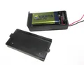 Produktbild: Batteriehalter für 9V-Block, mit Schalter, geschlossener Batteriehalter 2 Stück