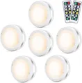 Produktbild: Schrankleuchte LED 6er Set Batteriebetrieben Fernbedienung Timer 1000