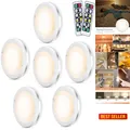 Produktbild: Schrankleuchte LED 6er Set Batteriebetrieben Fernbedienung Timer 3M