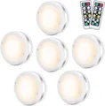 Produktbild: Schrankleuchte LED 6er Set Batteriebetrieben Fernbedienung Timer 3M