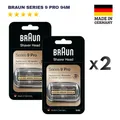 Produktbild: 2X Original Braun Series 9 Pro / 9 94M Ersatz-Set mit Scherkopf DE 2026