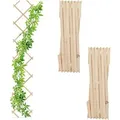 Produktbild: Relaxdays Rankgitter Tannenholz Natur Ausziehbar 3er Set 180 cm x 30 cm x 1 cm