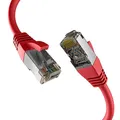 Produktbild: EFB-Elektronik - CAT. 8 Netzwerkkabel bis zu 40 Gbit - 3 m LAN Kabel Ethernet Kabel Patchkabel mit Knickschutz - PoE Übertragung von Daten und Strom - RJ45 Anschluss, S/FTP PIMF Schirmung - Rot