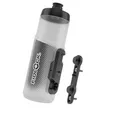 Produktbild: Fidlock TWIST bottle 600 + bike base – 600 ml Fahrrad Trinkflasche mit magnet-mechanischem Flaschenhaltersystem, inkl. Halterung, BPA-frei & spülmaschinengeeignet, Farbe Clear