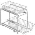 Produktbild: Songmics Küchen-Organizer Patalla mit 2 Metallkörben Grau