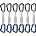 Produktbild: Mammut Workhorse Keylock 17 cm 6-Pack Quickdraws grey/blue Straight Gate/Bent Gate Key Lock 17cm
