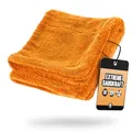 Produktbild: Nuke Guys Gamma Dryer S | Ultra saugstarkes handliches Trockentuch 1400 GSM orange 40x40cm | Fusselfrei, abgerundete sanfte Fasern, kratzerfrei | Premium Mikrofasertuch für Auto Motorrad Fahrrad