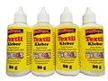 Produktbild: 4x 80ml TEXTIL KLEBER Textilkleber Textilleim Stoffkleber Gewebekleber Leim