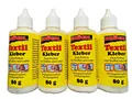 Produktbild: 4x 80ml TEXTIL KLEBER Textilkleber Textilleim Stoffkleber Gewebekleber Leim