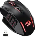 Produktbild: Redragon M913 Impact Elite Wireless Gaming Maus, 16000 DPI Verkabelte/Kabellose RGB Maus mit 20 Programmierbaren Tasten, 45 Std. Batteriebetrieb und Optischem Pro-Sensor, 12 Seitentasten MMO-Maus