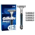 Produktbild: Gillette SensorExcel Universal Rasierert mit 5 Klingen Herrenrasierer