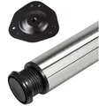 Produktbild: SO-TECH® Tischbein Ø 76 / 80 mm, belastbar bis 75 kg pro Stück, H: 87cm, echt Edelstahl, höhenverstellbar bis 32mm, 1x silberfarben Ø 8 cm x 87 cm