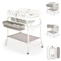 Produktbild: Babyshoppen Babywickeltisch mit Badewanne 2 in 1 Garda, klappbar, Rollen, Gurt