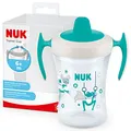 Produktbild: NUK Trainer Cup Trinklernbecher | auslaufsicherer Becher mit weichem Trinkschnabel & ergonomischen Griffen | 6+ Monate | 230 ml | BPA-frei | grüner Frosch, 1 Stück (1er Pack)
