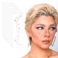 Produktbild: 10 Stück Glitzer Gesicht Sommersprossen Tattoo,Wasserfeste Silber Herzform Valentinstag Temporäre Tattoos,Fake Freckles,Gold Tattoo,Glitter Freckles,Sommersprossen Tattoo-QBT001