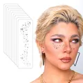 Produktbild: 10 Stück Glitzer Gesicht Sommersprossen TattooWasserfeste Silber Herzform Val...