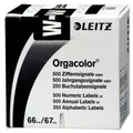 Produktbild: Buchstabensignale Orgacolor W, schwarz, Inhalt: 100 Stück, Maße: 30 x 23 mm