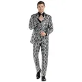 Produktbild: Opposuits Partyanzug Silver Snakes Anzug, Cobrastyle: ein Anzug aus glänzend silberner Schlangenhaut silberfarben 58