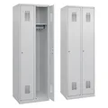 Produktbild: CP Spinde Classic Plus lichtgrau 088055-20 S10005, 2 Schließfächer 60,0 x 50,0 x 185,0 cm