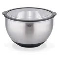 Produktbild: GSW Servierschüssel Primo 24 cm, Hochwertige Edelstahl Rühr- & Salatschüssel mit luftdichtem Deckel, Teigschüssel, Küchenschüssel & Servierschale, 4.8 L, Silber