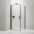 Produktbild: Duschkabine Bernstein Eckdusche Nano 6mm Echtglas EX416S Schwarz 80x80x195cm
