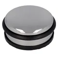 Produktbild: Westcott Türstopper aus Edelstahl | Runder Türstopper mit 1,2kg Eigengewicht | Türschonender Gummiring | Extra rutschfeste Unterseite | ⌀ 10cm, Höhe 4cm | Stabil bei Durchzug | E-19001 00