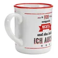 Produktbild: Kaffee Tasse Becher 300ml Steingut Ich verspreche nichts und das halte ich auch