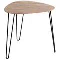 Produktbild: HAKU Möbel Beistelltisch oval MDF-Platte eiche 48,0 x 48,0 x 48,0 cm, 1 St.