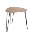 Produktbild: HAKU Beistelltisch Beistelltisch schwarz-Sofatisch Metall, MDF - B 48 x H 48 x T 48 cm (1 Stück), Beistelltisch aus Metall