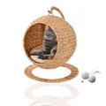 Produktbild: Rohrschneider runder Hängesessel für Katzen | Katzen Hängematte als Katzenbett | besonderes Katzenbett hoch | Katzenkorb modern| It-Piece Cat | Katzensofa hängend | stylische Katzenhöhle | Katzennest