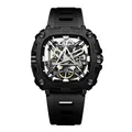 Produktbild: CIGA Design Eye Automatik Skelett Biokeramiken Schwarz Quadrat Herren Uhr