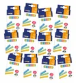 Produktbild: Playbox 24711615 Kreide Tafelkreide 6er Pack, 72 Stk. bunte Kreide