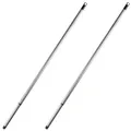 Produktbild: Deine Bürste 2x Besenstiel Teleskopstiel, 80 cm - 140 cm, Lange, stabile Teleskop Besenstiele mit Gewinde, Stiel für Besen