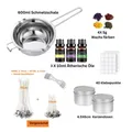 Produktbild: Formkerze Kerzen Selber Machen Set, Kerzenherstellung Kit, Wachsschmelztopf