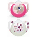 Produktbild: NUK Starlight Day & Night 2 Silikon-Schnuller 6-18 Monate sind Schnuller, die ei