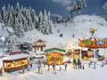 Produktbild: FALLER 190143 - Aktions-Set Weihnachtsmarkt - Spur: H0 - Gebäude für Modelleisenbahnen - Maßstab: 1:87
