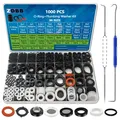 Produktbild: 1000 Pcs 18 Größe O Ring Kit + 18 Größe Gummi Unterlegscheiben Sortiment Kit ...