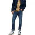 Produktbild: Jack & Jones Herren Jeans JJITIM JJORIGINAL AM 782 50SPS Slim Fit Blau Tiefer Bund Knopfleiste 33W /  36L