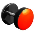 Produktbild: viva-adorno Fake-Ear-Plug 1 Stück Ohrstecker Edelstahl Acryl schwarz, mit farbig emaillierter Front