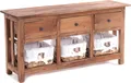 Produktbild: KOMMODE RANTAN | 98 cm, Massivholz | Sideboard mit Körben