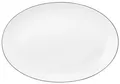 Produktbild: Seltmann Weiden Servierplatte Lido Black Line, Porzellan, (1-tlg), Platte oval