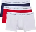 Produktbild: Calvin Klein Herren Boxershorts Low Rise TRUNK, 3er Pack U2664G, Ohne Eingriff, Mehrfarbig ( Mehrfarbig (998 White, Red Ginger, Pyro Blue) ) - Small