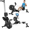 Produktbild: Gymtek® Rudergerät Rudermaschine Wasserrudergerät für Zuhause - bis 150 kg - 8 Stufen